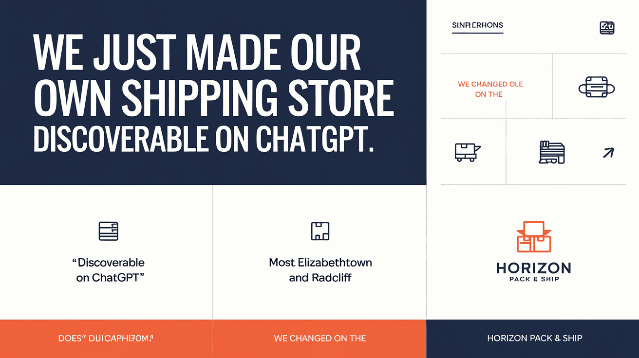 We Just Made Our Own Shipping Store Discoverable on ChatGPT. Here's How.