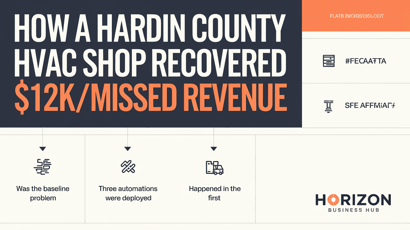 How a Hardin County HVAC Shop Recovered $12K/Month in Missed Revenue