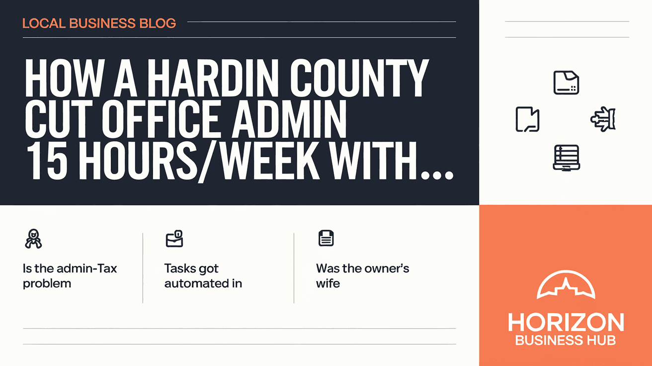 How a Hardin County Plumber Cut Office Admin 15 Hours/Week With One Workflow Change