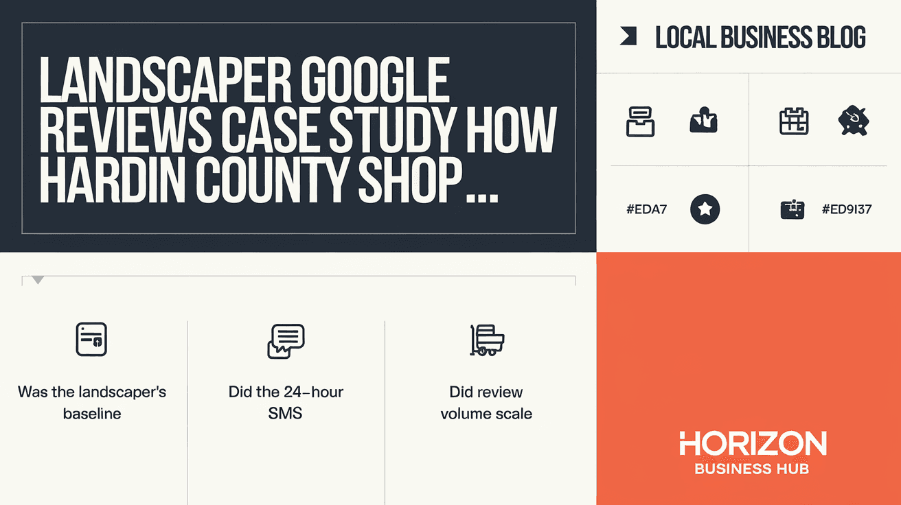 Landscaper Google Reviews Case Study: How a Hardin County Shop Tripled Reviews in 90 Days