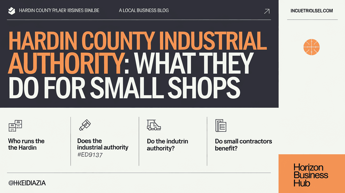 Hardin County Industrial Authority: What They Do for Small Shops